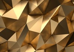 Gold Abstract 3D-Render Background